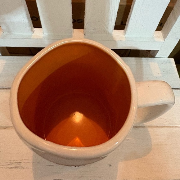 Rae Dunn Cream and Orange Pumpkin Mug - Picture 3 of 4